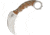 Bark River Ghost II Natural Canvas Micart Fixed Blade Knife, 3.5in, A2 Tool Steel, Standard Edge, Satin, Natural, Canvas Micarta Handle BA12113MNC