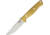 Bark River Gunny Antique Ivory Fixed Blade Knife, 3.75in, CPM-3V Steel, Antique Ivory, Micarta Handle BA07021MAI