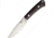 Bark River Highland Special Fixed Blade Knife, 7.75in Overall, 3.88in Satin A2 Tool Steel Drop Point, Burgundy Canvas Micarta Handle, Black Leather Belt Sheath, 01-114MBU