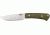 Bark River Highlander Series Fixed Blade Knife,4in,A-2 Tool Steel Blade,Green Canvas Micarta Handle BA131MGC