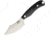 Bark River JX6 Companion Black Micarta Fixed Blade Knife, 3.5in, A2 Tool Steel, Standard Edge, Satin, Black, Canvas Micarta Handle BA10112MBC
