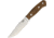 Bark River Matterhorn Bocote Fixed Blade Knife, 4.5in, A2 Tool Steel, Standard Edge, Drop Point, Satin, Brown, Bocote Wood Handle BA02114WB