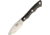 Bark River Micro Canadian Black Canvas Fixed Blade Knife, 2.25in, Brushed, Black, Canvas Micarta Handle BA055MBC