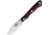 Bark River Micro Canadian S45VN Burgundy Knife, 2 satin finish blade, Burgundy canvas micarta handle, 03070MBU