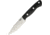 Bark River Mini Aurora Black Canvas Fixed Blade Knife, 3.75in, CPM-3V Steel, Standard Edge, Black, Canvas Micarta Handle BA06025MBC