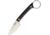 Bark River Ringtail Black Canvas Fixed Blade Knife, 2.5in, CPM 154 Steel, Standard Edge, Satin, Black, Canvas Micarta Handle BA06142MBC