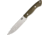 Bark River Sahara Hunter Green Canvas Fixed Blade Knife, 5.25in, A2 Tool Steel, Brushed, Green, Canvas Micarta Handle BA115MGC