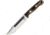 Bark River Squad Leader II 3V Fixed Blade Knife, 11.13in Overall, 6in Two-Tone Finish Cpm-3V Carbon Steel Clip Point Blade, Mil Spec Camo G10 Handle, Brown Leather, 07-224GMSC
