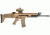 Barska 3x30mm ARX-Pro Prism Rifle Scope, 1/4 MOA, Rubber Armored, Tan AC12690