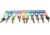 Barska Labeled Key Shelves w/ 301-400 Numbered Hooks for Key Cabinets, Multi, Medium, AF13688