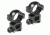 Barska Rifle Scope Rings - 1in, Extra High Height, Matte Black, Weaver See-Thru - AI10468