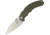 Bastinelli Creations Big Dragotac Framelock Green Folding Knife,4.75in,D2 Tool Steel,Wharncliffe,Stonewash,Green,G10 Handle BAS07G