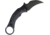 Bastinelli Creations Black Bird Folder Folding Knife, 2.25in Black Cerakote Finish 440 SS Blade, Black G10 Handle, Finger Ring, Black, BLKBIRDFOLDERBLKCERAKO
