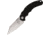 Bastinelli Creations Creations Big Folding Knife,4.5in,Wharncliff Blade,Black G-10 Front Handle LSTBG01