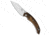 Bastinelli Creations, Fox Knives Bastinelli Creations Dragotac Slim Friction Folder Knife Ziricote 3.2" Satin, Brown, Bohler N690, adult, BHQ-72576