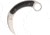 Bastinelli Creations Kalinou Karambit Stonewash Fixed Blade Knife, 2.625in, Stonewash, Black, G10 Handle BASKSW