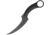 Bastinelli Creations Mako Fixed Blade PVD Knife, 9in Overall, 5in Black Pvd Coated N690Co Steel Curved Blade, Black Sculpted G10 Handle, Finger Ring, Black Kydex Sheath, BAS206B
