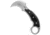 Microtech Bastinelli Iconic Karambit Fixed Blade Knife, 2.25in, Premium Blade Steel, Hawkbill Blade, G-10, Black Handle, Black/Gray, 6.125 inch, BHQ-99151