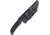 Bastinelli Creations PY Trainer Knife, 10.5in Overall, 5in Unsharpened Blunt Tip Blade, One Piece Polymer Construction, Black Kydex Sheath, PY TRAINER