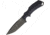 Bastinelli Creations R.E.D, V2 Knife, 8.5in Overall, 4in Black Pvd Coated Partially Serrated Bohler N690 SS Drop Point, Black G10 Handle, Black Kydex Sheath, BAS04V2S