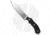 Bastinelli Creations RED Raptor L Fixed Blade Knife, 5.625in, Bohler M390 Stainless Steel, Spear Point Blade, G10 Black Handle, Steel/Black, 10.50in, BHQ-25200