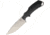 Bastinelli Creations RED V2 Fixed Blade Knife, 4in, Standard Edge, Stonewash, Black, Micarta Handle BAS03V2