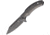 Bastinelli Creations Trigger Framelock Folding Knife, 4in Black Stonewash D2 Tool Steel Blade, Black Stonewash Titanium Handle, Glass Breaker, Pocket Clip, TRIGGER DARK STONE WASHED