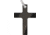 Bastion Carbon Fiber Cross Pendant, 1.875in X 1.375in X 0.3125in, Carbon Fiber, Gloss Finish, Ball Chain Lanyard, PNDNT-CROSS-CF