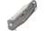 Bastion Mini Braza Bro Framelock Folding Knife, 2in Satin D2 Tool Steel Blade, Gray SS Handle, Pocket Clip, Ceramic Ball Bearing, Includes Keychain Ring, Gray, BRAZA-D2BLD-BRO
