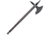 Battlecry Orleans Battle Axe Axe, Standard Edge, Black, Synthetic Handle BAT601005