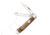 Bear and Son Knives Large Trapper Folding Knife, 3.25in, 1095 Carbon Steel, Walnut Handle, C254