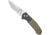 Bear OPS Auto Bold Action 5 Folding Knife, 3.63in, Bead Blast Sanvick 14C28N, Black/Od Green G10 Handle, AC-550-B4-P