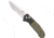 Bear OPS Auto Bold Action Folding Knife, 4.5in, Sanvick 14C28N Stainless Steel, Black/OD Green G10 Handle, AC500B4P