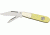 Bear &amp; Son Barlow Fold Knife, High polished 1095 Carbon Steel Blade, Smooth yellow Delrin Handle BCC3281