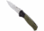 Bear & Son Cutlery 4 1/4 Bear Swipe Iv Black And Green G10 With Bead Finish Blade - A-400-B4-P