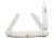 Bear &amp; Son Cutlery Stockman White Smooth Bone Folding Knife, Satin 440 SS Clip, Sheepsfoot, Spey Blades, White Smooth Bone Handle, WSB18
