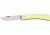 Bear &amp; Son Farmhand Lockback Fold Knife, 4 5/8in closed, High-polished 1095 Carbon Steel Blade, Smooth yellow Delrin Handles BCC338L