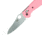 Benchmade 555HG Mini Griptilian Knife by Pardue Design w/ Plain Edge Blade &amp; Pink Handle 555HG-PNK
