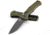 Benchmade Claymore Automatic Folding Knife, 3.6in, CPM-D2 Steel, Drop Point Blade, Textured Grivory With SS Liners Foliage Green Handle, 9070BK-1