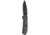 Benchmade Freek Drop Point Folding Knife, Satin Plain Black Blade, Versaflex Gray Handle, 560BK-1