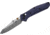 Benchmade Mini Osborne Folding Knife, 2.92in, M390 Stainless Steel, Reverse Tanto, Micarta, Blue Denim, 945-04