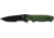 Benchmade Nimravus Fixed Tanto Knife, Combo Edge, BK1 Blade, Green Handle 141SBK-ADC