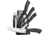 Benchmark Ceramic Kitchen Knife Set, Black rubber handle, TZ2005B