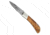 Beretta Multi-Use Hunting Folding Knife, 2.95in, 440 Stainless, Brown Olive Wood Hande, 125/1OLP