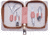 Bertha Avery 4 Piece Surgical Steel Groom Kit, Marble/Pink, One Size, BTHGRMKIT3