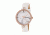 Bertha Frances Marbled Dial Leather-Band Watch, Rose Gold/White, Standard BTHBR6404