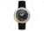 Bertha Jean Ladies Watch, Black Band, Silver Bezel, Black Dial, Gold Hand BTHBR3505