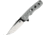 Bestech Knives Arctic Linerlock Folding Knife, 3.5in D2 tool steel blade, Gray, Gray G10 handle, BG33C-1
