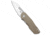 Bestech Knives Bestech Knives Toddler Liner Lock Knife Beige G-10 3" Satin/SW BG64C, Tan, Sandvik 14C28N, adult, BHQ-216177