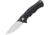 Bestech Knives Bobcat Linerlock Black/Blue Folding Knife, 3.25 D2 tool steel black stonewash and satin fini, Black and blue finger grooved G10 handle, BG22D-2